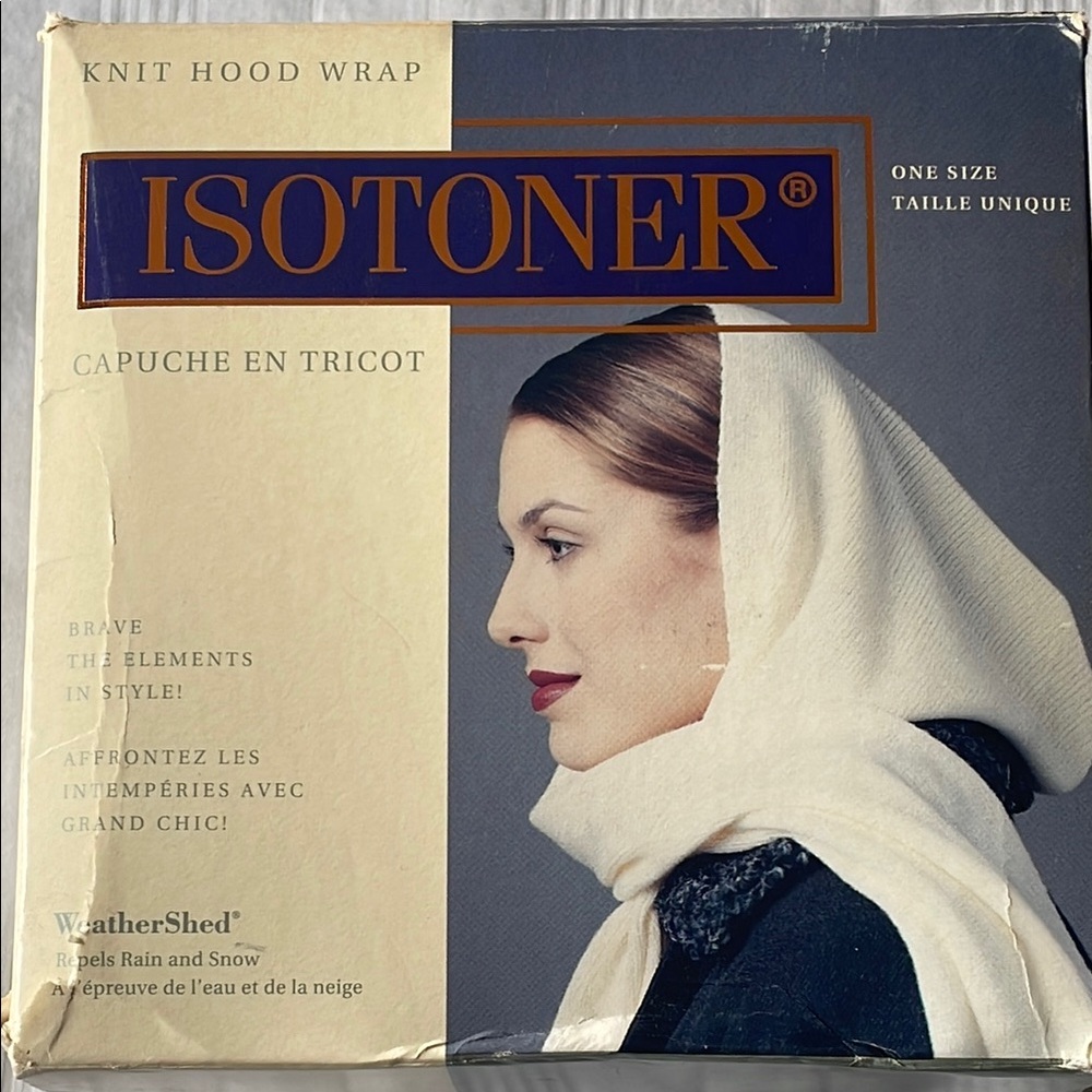 ✨5 for $20✨ Isotoner White Knit Hood Wrap